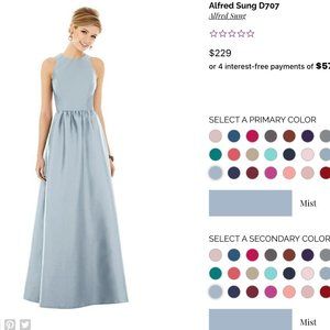 Alfred Sung D707 Mist Dress